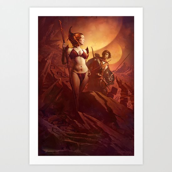 A Princess Of Mars Art Print By Dominicksaponaro Society6