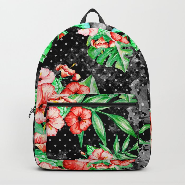 Colorful Hibiscus Backpack