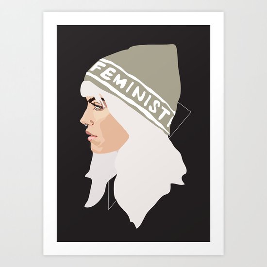 Feminist (Silver) Art Print