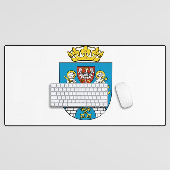 flag of Poznan Desk Mat