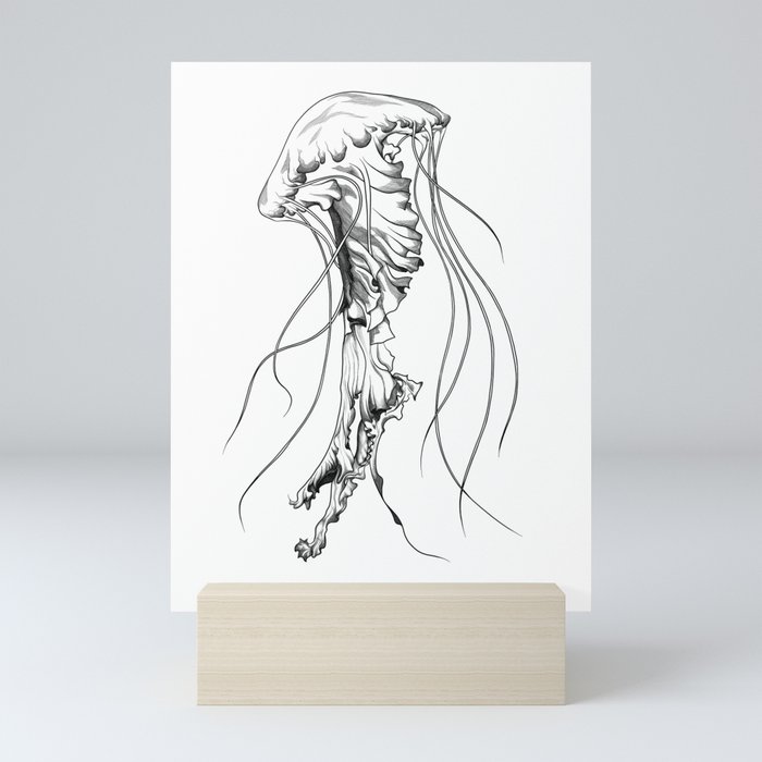 Dancing jellyfish Mini Art Print