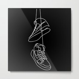 One lined sneakers Metal Print | Basketball, Shoes, Air, Box, Cool, Graphicdesign, Laces, Lace, Jordon, Addicted 