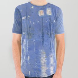 Rainy Midnight 1890 - Frederick Childe Hassam All Over Graphic Tee