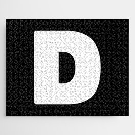 D (White & Black Letter) Jigsaw Puzzle