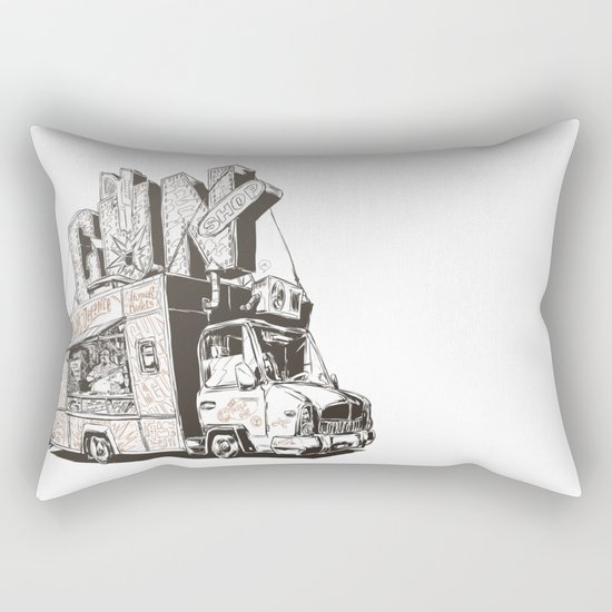 Shopping Truck Rectangular Pillow