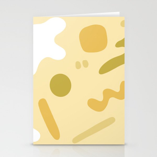 Abstract soft geometry composition 2 Stationery Cards