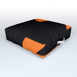 Number 2 (Orange & Black) Outdoor Floor Cushion