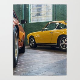 Classic vintage sports cars Poster