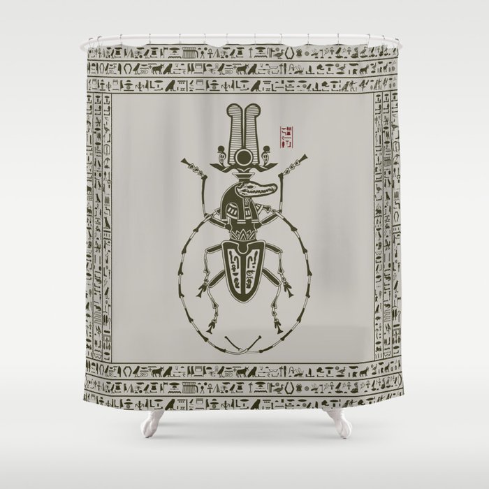 Kafkian Amulet IV: Sobek Shower Curtain