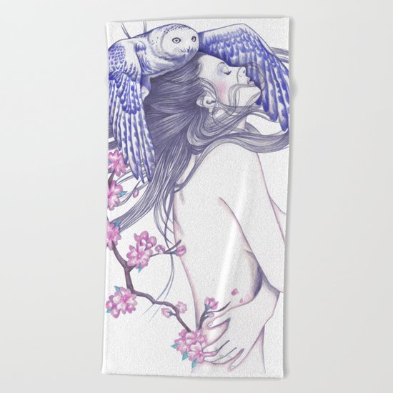 Blue Wind Beach Towel