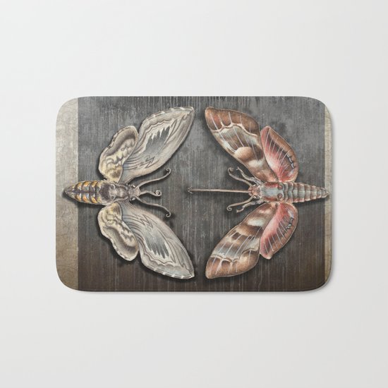 The circle of the moths Bath Mat