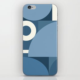 Abstract geometric arch colorblock 4 iPhone Skin