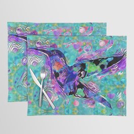 Colorful And Bright Bird Art - Wild Hummingbird Placemat