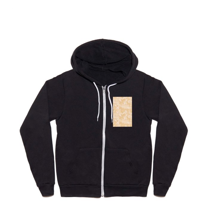 Gold Squares Full Zip Hoodie