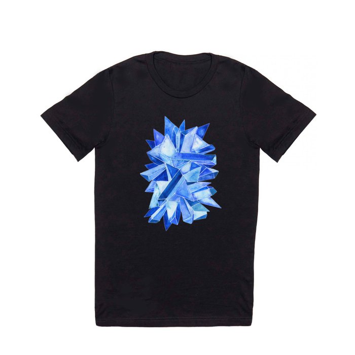 Sapphire Watercolor Facets T Shirt