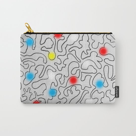 Puzzle with Spraypaint - Primary Colors Carry-All Pouch