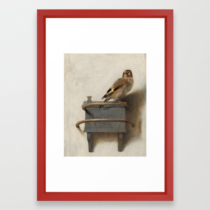 The Goldfinch Vintage Painting Framed Art Print By Fineearthprints