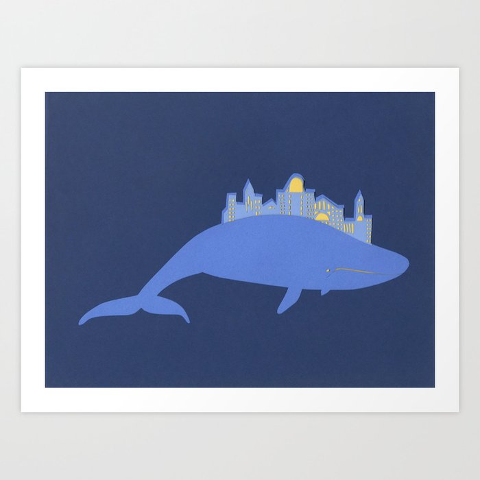 Whale City Art Print