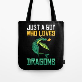 Dragon Head Funny Cute Fantasy Creature Tote Bag