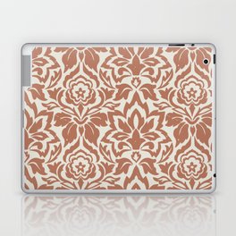 Floral Bohemian Pattern In Earthy Colors (Retro Vintage Aesthetic) Laptop Skin