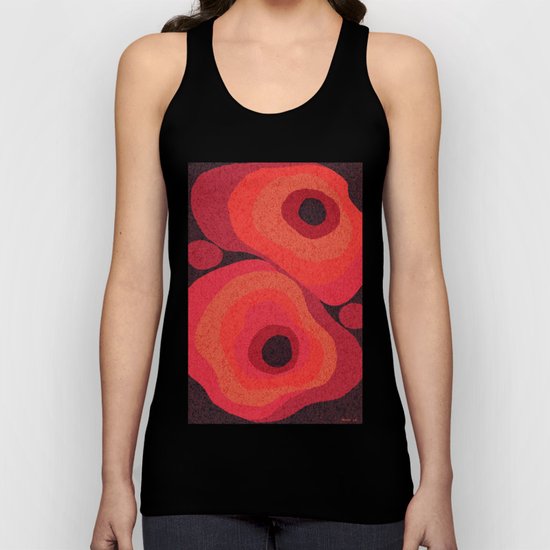 Danish Digital Flower Rug Unisex Tank Top