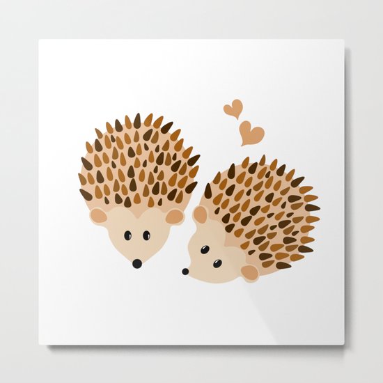 Hedgehogs Metal Print