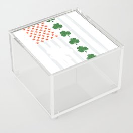 st. Patrick Irish American Flag Acrylic Box