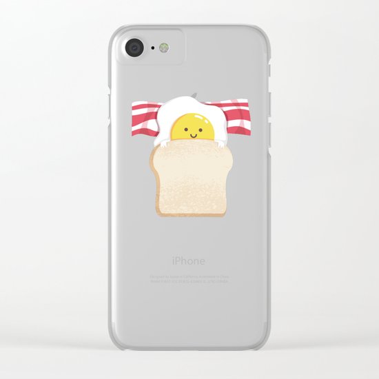 Morning Breakfast Clear iPhone Case