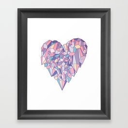 crystal heart ♥ Framed Art Print
