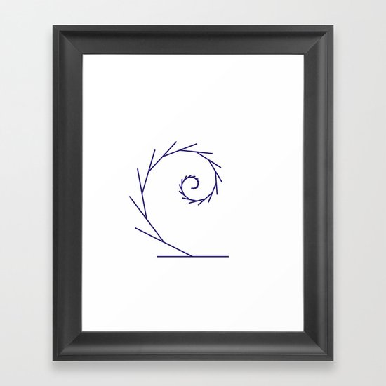 #323 Tendril – Geometry Daily Framed Art Print