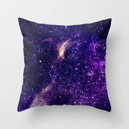 Ultra violet purple abstract galaxy Deko-Kissen