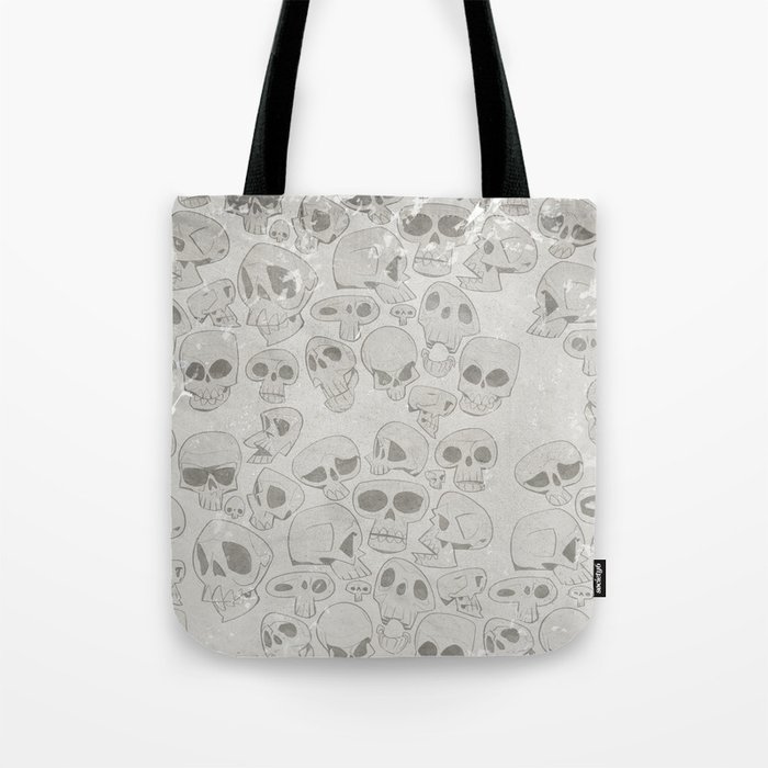 Skulls Pattern Tote Bag