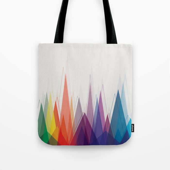 Rainbow Mountains Tote Bag