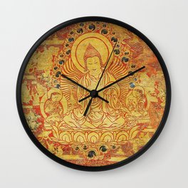 Hindu Teacher Atisha Thangka 1600s Wall Clock