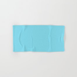 From The Crayon Box Sky Blue - Pastel Baby Blue Solid Color / Accent Shade / Hue / All One Colour Hand & Bath Towel
