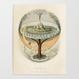 Yggdrasill The Mundane Tree Ball World Poster