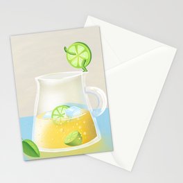 Lime Swimmer Stationery Cards