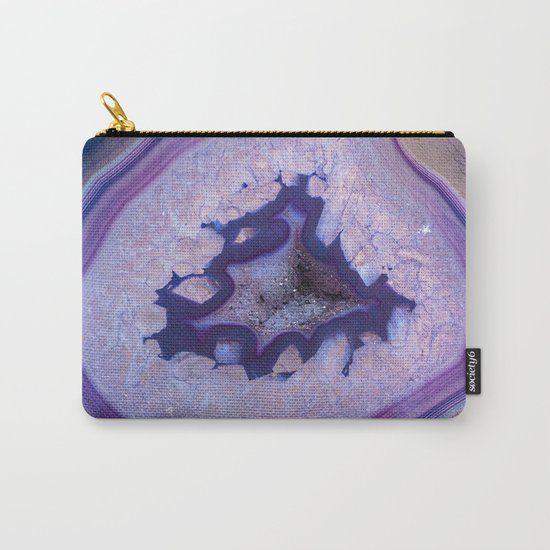 Blue geode crystals Carry-All Pouch