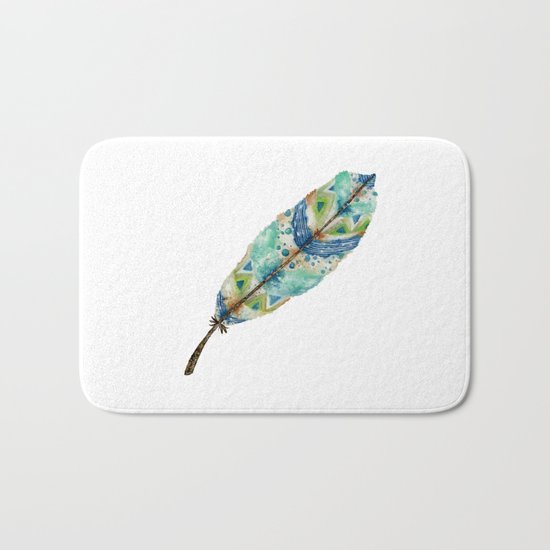 Seaside Feather Bath Mat