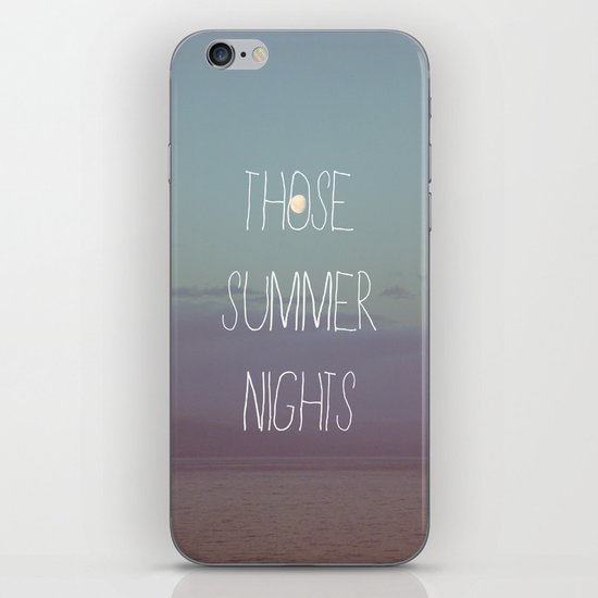 Those Summer Nights iPhone & iPod Skin
