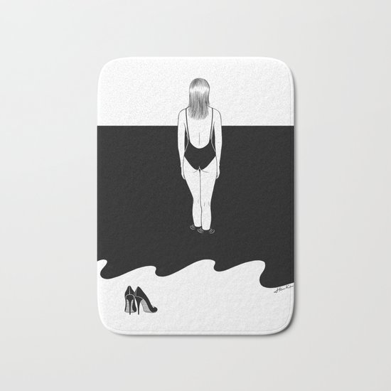 Back to Black Bath Mat