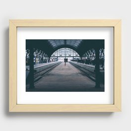 Train Station Recessed Framed Print