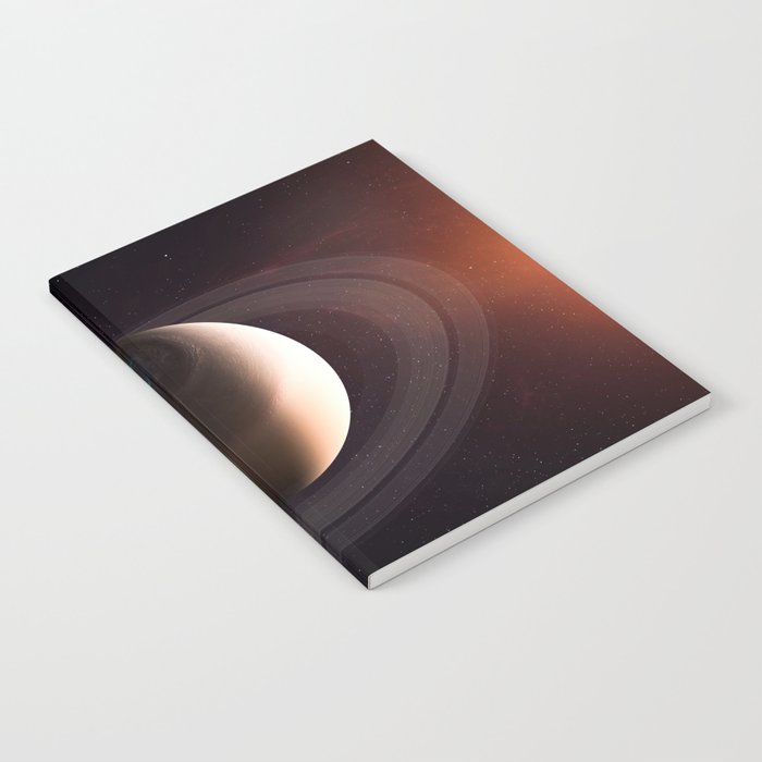Saturn planet. Poster background illustration. Notebook