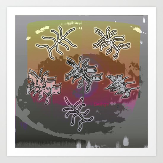 Beings / Nano-World / 07-09-16 Art Print
