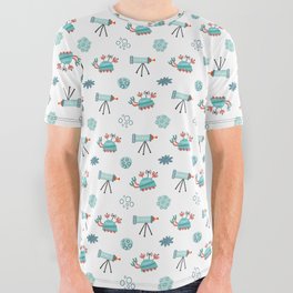 Space Rover Stargazer Pattern All Over Graphic Tee