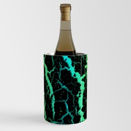 Cracked Space Lava - Lime/Cyan Wine Chiller