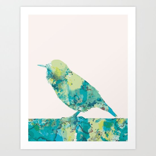 Pink tweet Art Print