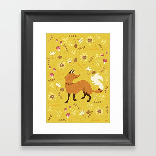 Cute as a Fox Framed Art Print