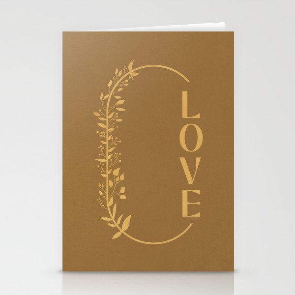 Love Typography 1 Stationery Cards