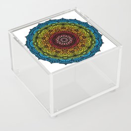 Rainbow Mandala Acrylic Box